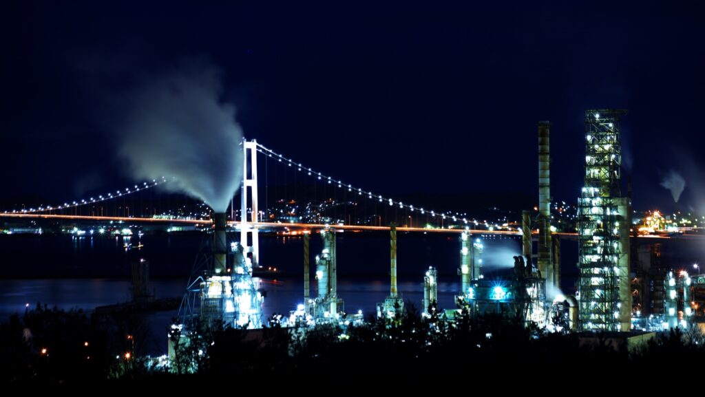 室蘭港の夜景